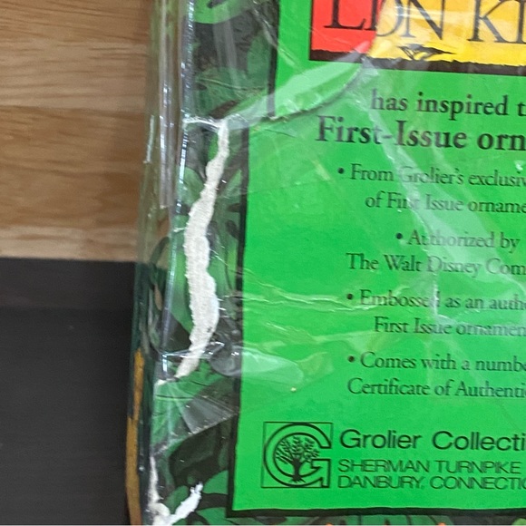 Vintage Disney SIMBA Lion King Grolier First Issue Christmas Ornament - Picture 14 of 15